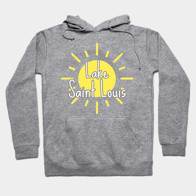 Lake Saint Louis - Yellow Sun Hoodie by Harbor Bend Designs